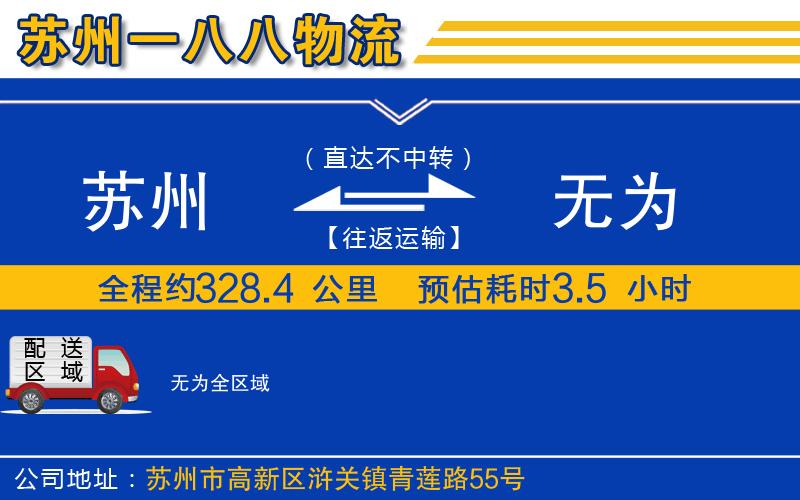 蘇州到無為貨運(yùn)公司